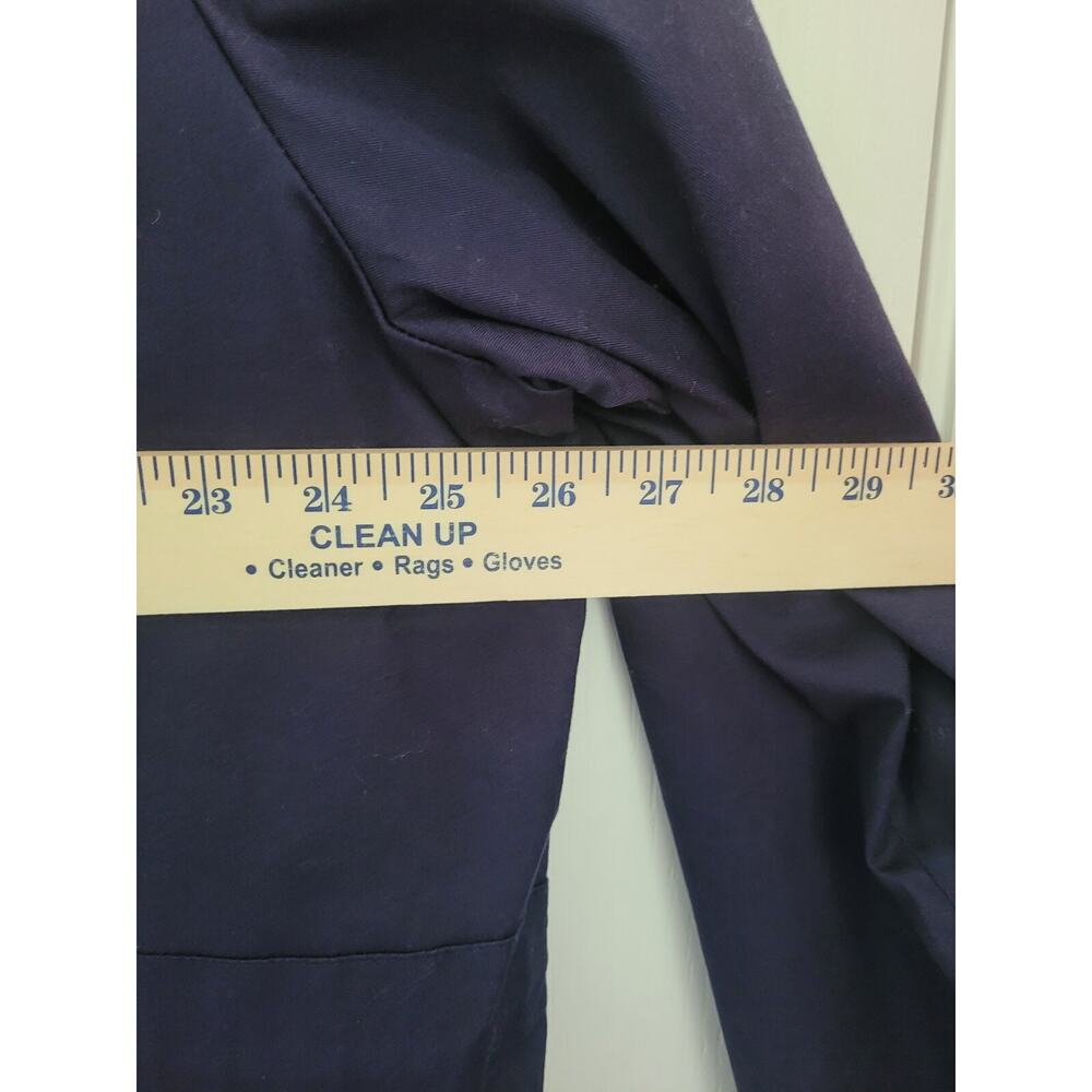 Women's Hillard & Hanson Navy Lightweight Coat Jacket - 3XL -Zip Front - Picture 9 of 9